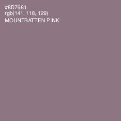 #8D7681 - Mountbatten Pink Color Image