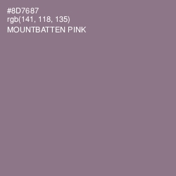 #8D7687 - Mountbatten Pink Color Image