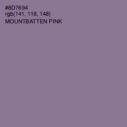 #8D7694 - Mountbatten Pink Color Image