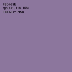 #8D769E - Trendy Pink Color Image