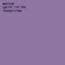 #8D769F - Trendy Pink Color Image