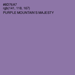 #8D76A7 - Purple Mountain's Majesty Color Image