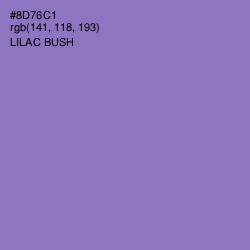 #8D76C1 - Lilac Bush Color Image