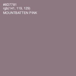 #8D7781 - Mountbatten Pink Color Image