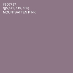 #8D7787 - Mountbatten Pink Color Image