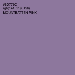 #8D779C - Mountbatten Pink Color Image