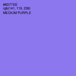 #8D77EE - Medium Purple Color Image