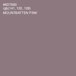 #8D7880 - Mountbatten Pink Color Image