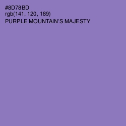 #8D78BD - Purple Mountain's Majesty Color Image