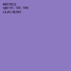 #8D78C2 - Lilac Bush Color Image