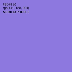 #8D78E0 - Medium Purple Color Image