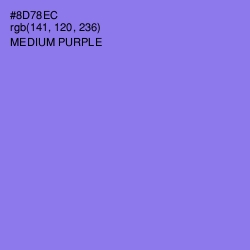 #8D78EC - Medium Purple Color Image