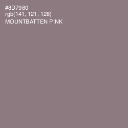 #8D7980 - Mountbatten Pink Color Image