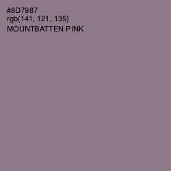 #8D7987 - Mountbatten Pink Color Image