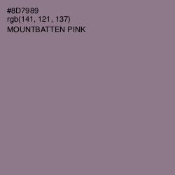 #8D7989 - Mountbatten Pink Color Image