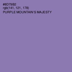 #8D79B2 - Purple Mountain's Majesty Color Image