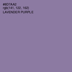 #8D7AA2 - Lavender Purple Color Image