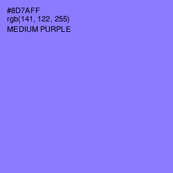 #8D7AFF - Medium Purple Color Image