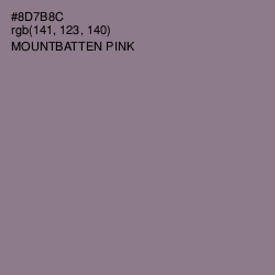 #8D7B8C - Mountbatten Pink Color Image