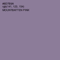 #8D7B9A - Mountbatten Pink Color Image