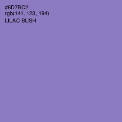 #8D7BC2 - Lilac Bush Color Image