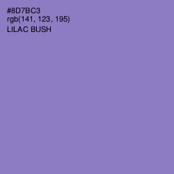 #8D7BC3 - Lilac Bush Color Image