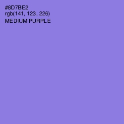 #8D7BE2 - Medium Purple Color Image