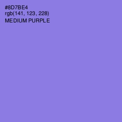 #8D7BE4 - Medium Purple Color Image