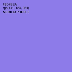 #8D7BEA - Medium Purple Color Image