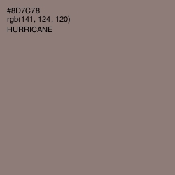 #8D7C78 - Hurricane Color Image