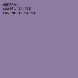 #8D7CA1 - Lavender Purple Color Image