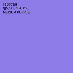#8D7CE8 - Medium Purple Color Image