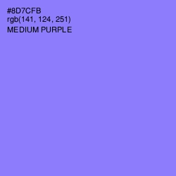 #8D7CFB - Medium Purple Color Image