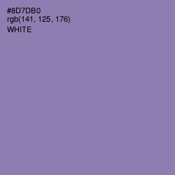 #8D7DB0 - Lavender Purple Color Image