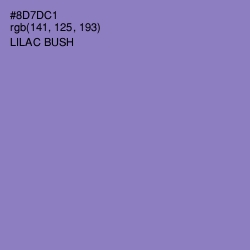 #8D7DC1 - Lilac Bush Color Image