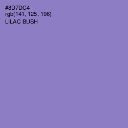 #8D7DC4 - Lilac Bush Color Image
