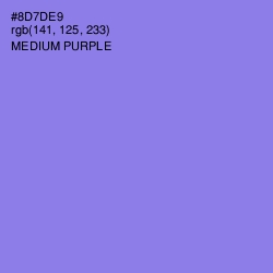 #8D7DE9 - Medium Purple Color Image