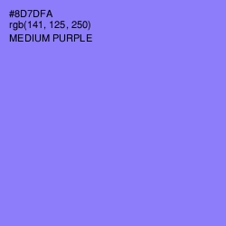 #8D7DFA - Medium Purple Color Image