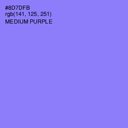 #8D7DFB - Medium Purple Color Image