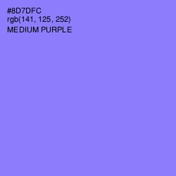 #8D7DFC - Medium Purple Color Image