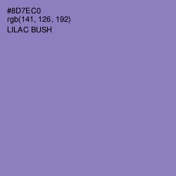 #8D7EC0 - Lilac Bush Color Image