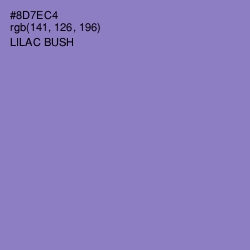 #8D7EC4 - Lilac Bush Color Image