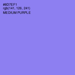 #8D7EF1 - Medium Purple Color Image