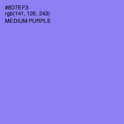 #8D7EF3 - Medium Purple Color Image