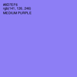 #8D7EF6 - Medium Purple Color Image