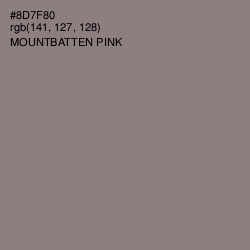 #8D7F80 - Mountbatten Pink Color Image