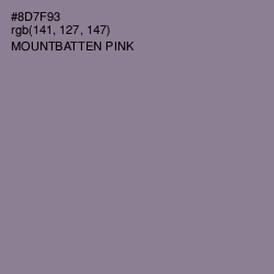 #8D7F93 - Mountbatten Pink Color Image