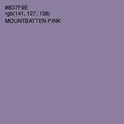 #8D7F9E - Mountbatten Pink Color Image