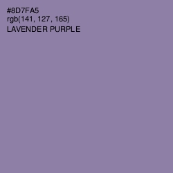 #8D7FA5 - Lavender Purple Color Image