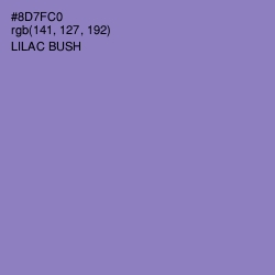 #8D7FC0 - Lilac Bush Color Image